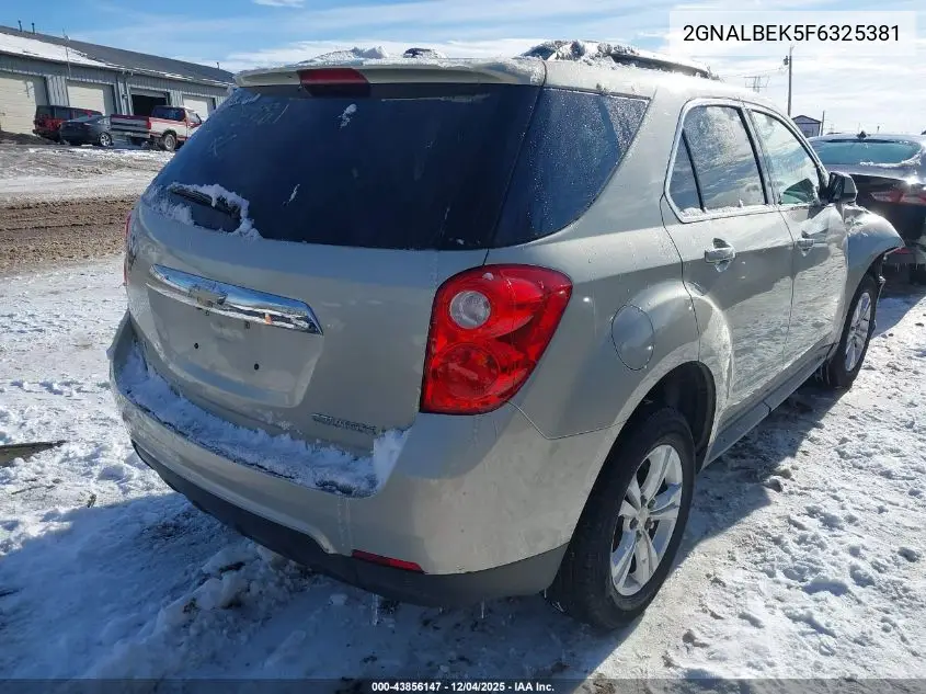 2GNALBEK5F6325381 2015 Chevrolet Equinox 1Lt