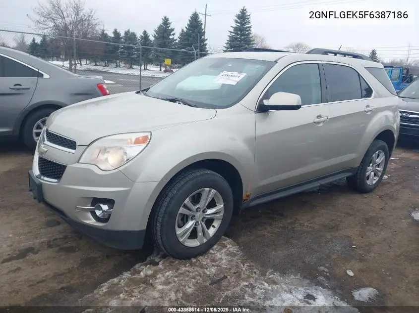 2GNFLGEK5F6387186 2015 Chevrolet Equinox 2Lt