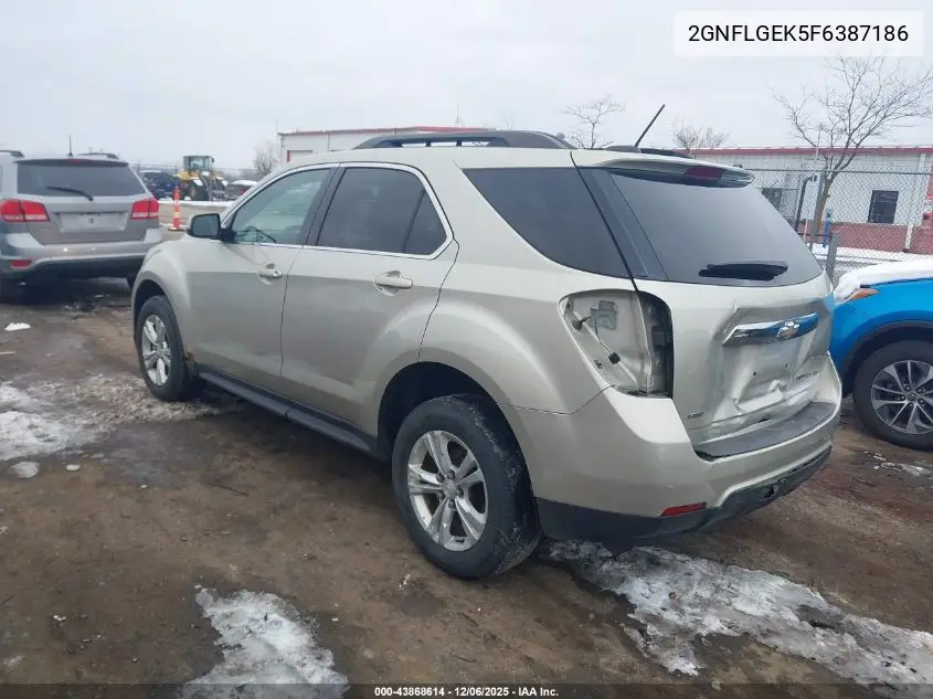 2GNFLGEK5F6387186 2015 Chevrolet Equinox 2Lt