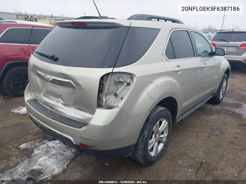 2GNFLGEK5F6387186 2015 Chevrolet Equinox 2Lt