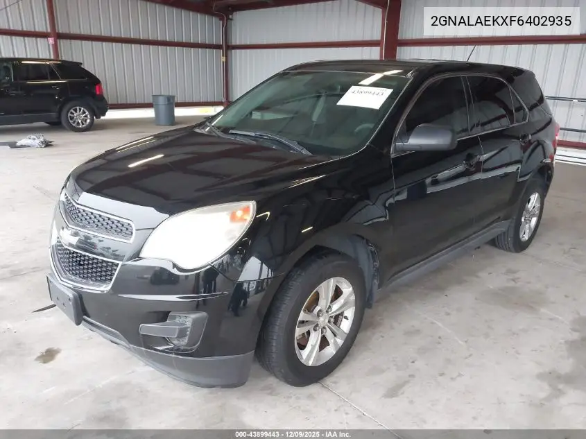 2GNALAEKXF6402935 2015 Chevrolet Equinox Ls