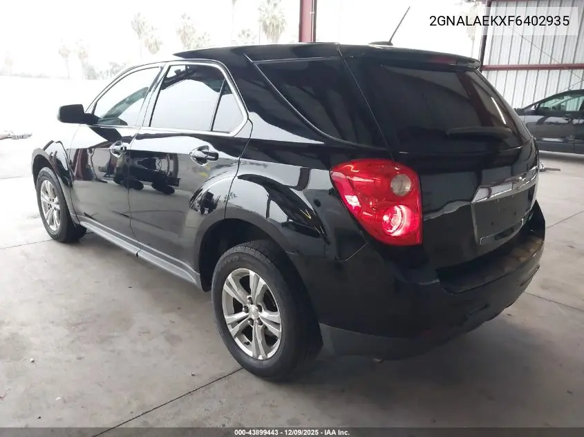 2GNALAEKXF6402935 2015 Chevrolet Equinox Ls