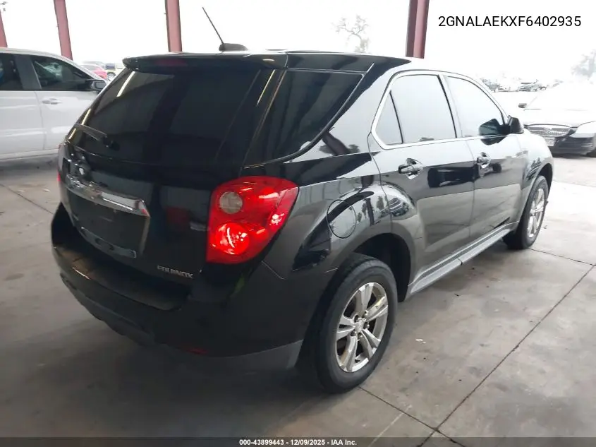 2GNALAEKXF6402935 2015 Chevrolet Equinox Ls