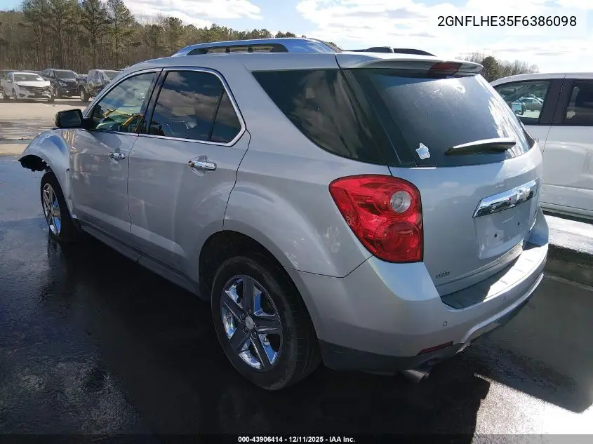 2GNFLHE35F6386098 2015 Chevrolet Equinox Ltz