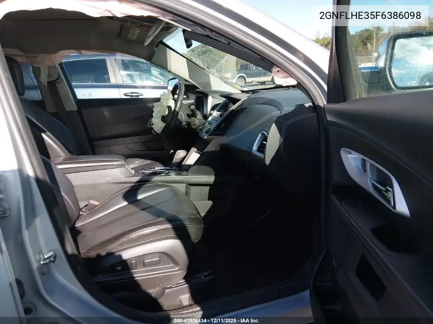 2GNFLHE35F6386098 2015 Chevrolet Equinox Ltz
