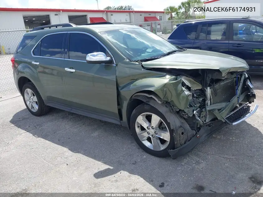 2GNALCEK6F6174931 2015 Chevrolet Equinox 2Lt