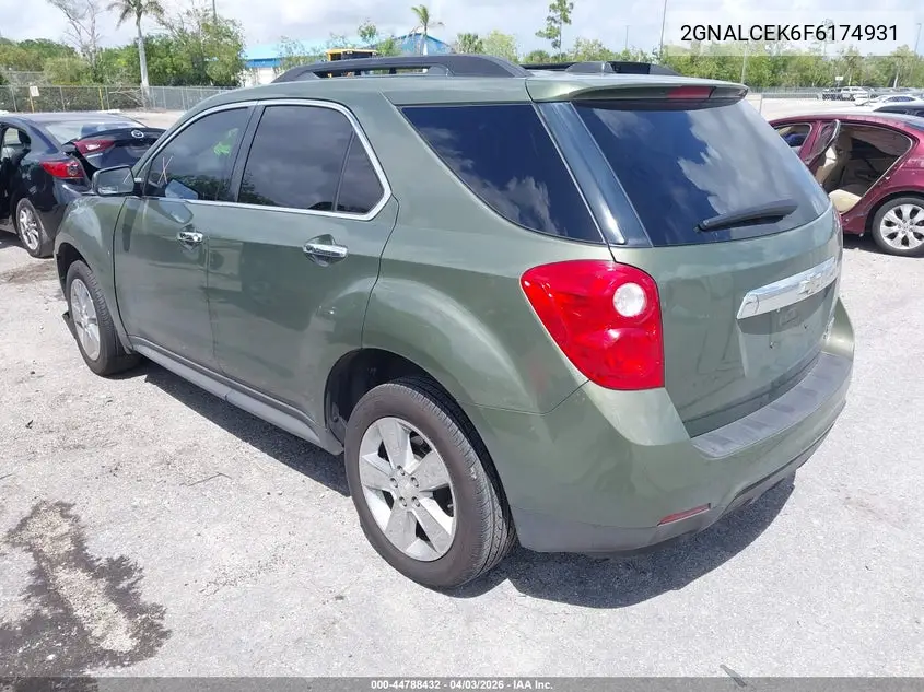 2GNALCEK6F6174931 2015 Chevrolet Equinox 2Lt