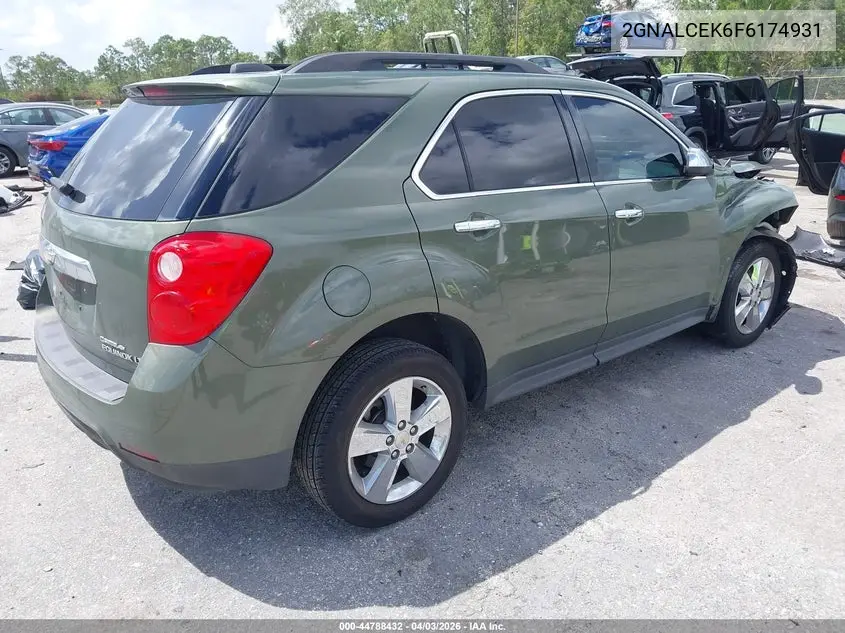 2GNALCEK6F6174931 2015 Chevrolet Equinox 2Lt