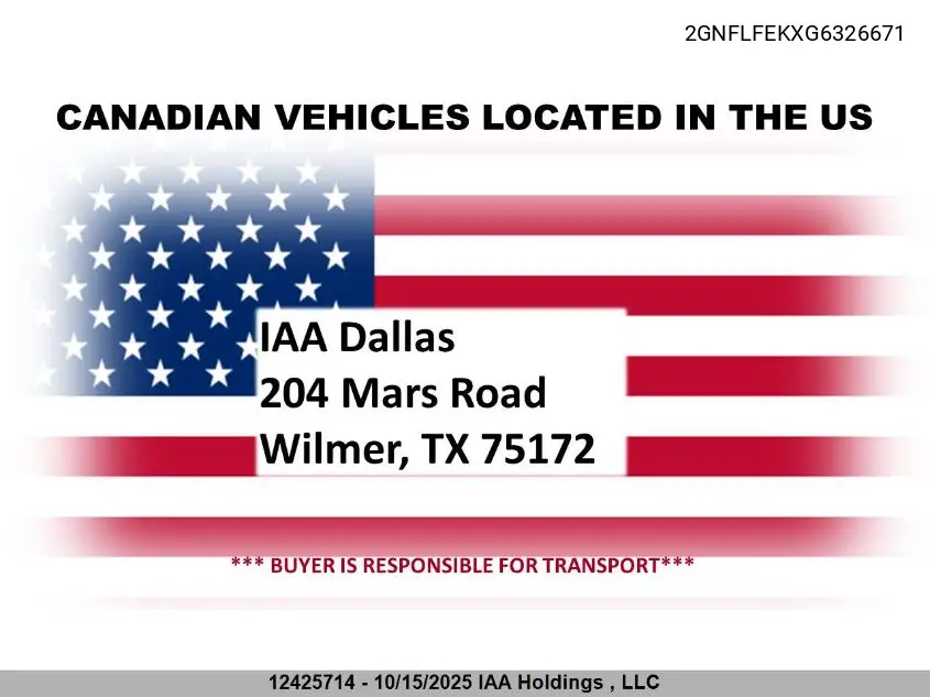 2GNFLFEKXG6326671 2016 Chevrolet Equinox 1Lt