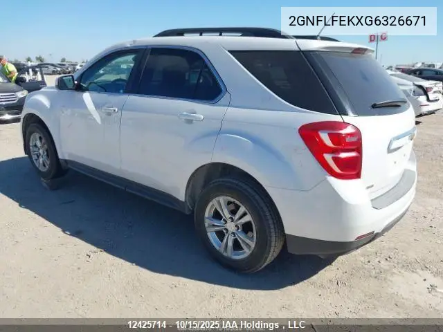 2GNFLFEKXG6326671 2016 Chevrolet Equinox 1Lt