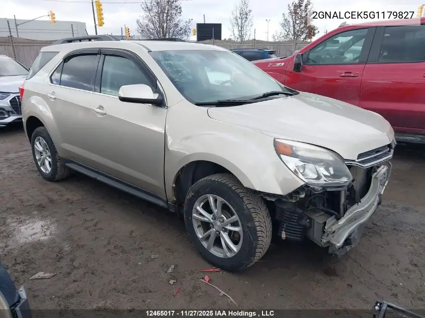 2GNALCEK5G1179827 2016 Chevrolet Equinox Lt
