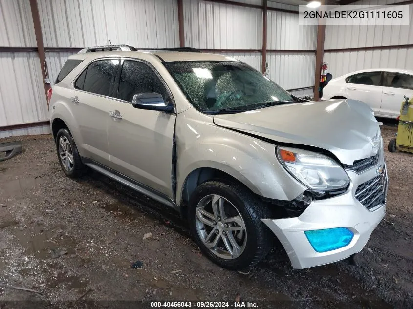 2GNALDEK2G1111605 2016 Chevrolet Equinox Ltz