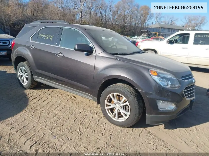2GNFLFEK0G6258199 2016 Chevrolet Equinox Lt