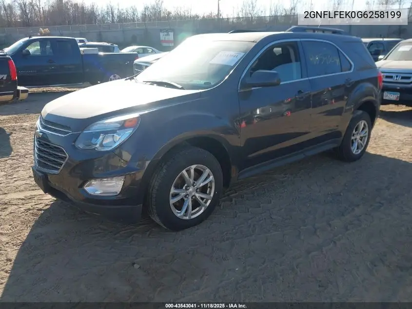 2GNFLFEK0G6258199 2016 Chevrolet Equinox Lt