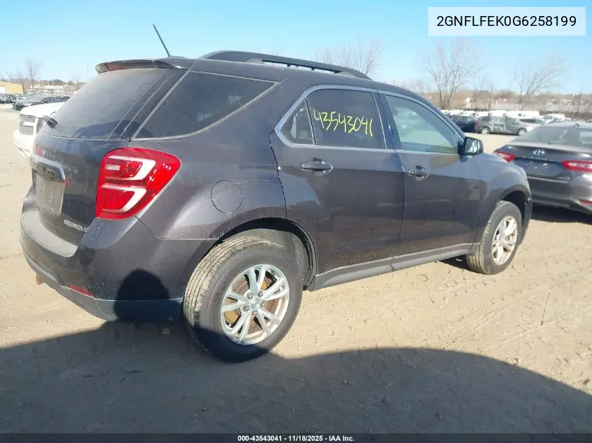 2GNFLFEK0G6258199 2016 Chevrolet Equinox Lt