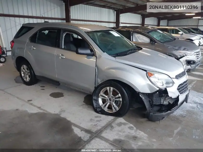 2GNALBEK8G1110396 2016 Chevrolet Equinox Ls