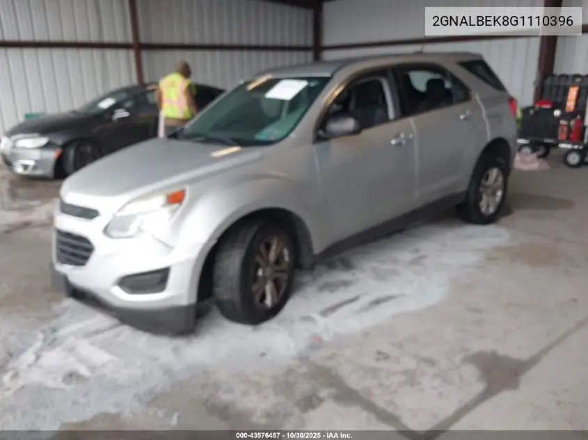 2GNALBEK8G1110396 2016 Chevrolet Equinox Ls