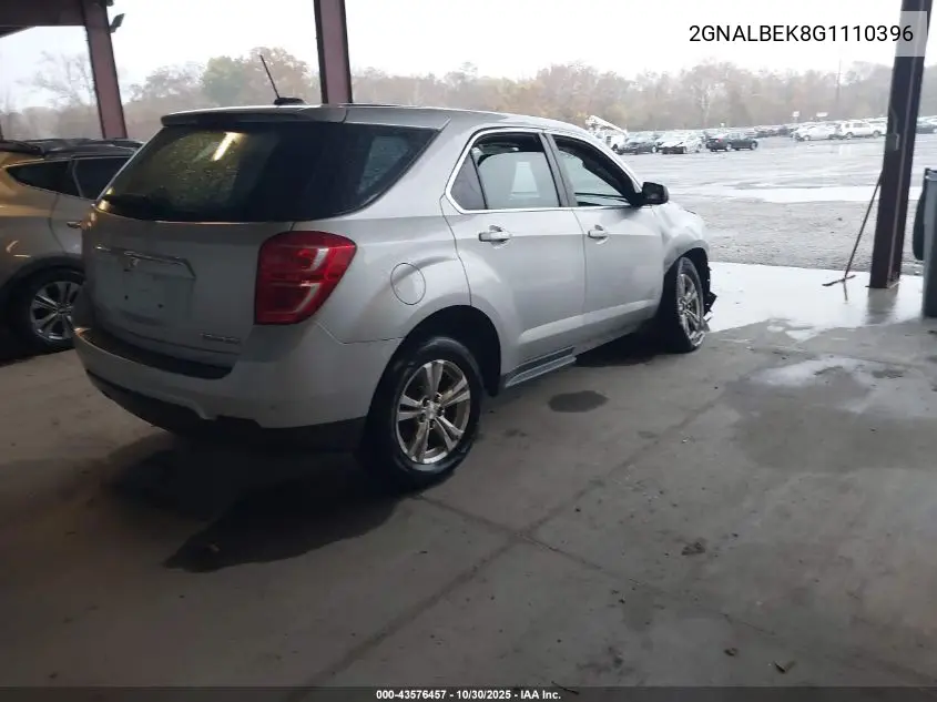 2GNALBEK8G1110396 2016 Chevrolet Equinox Ls