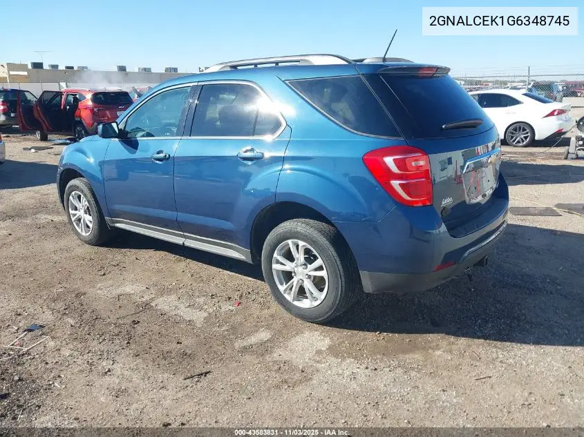 2GNALCEK1G6348745 2016 Chevrolet Equinox Lt
