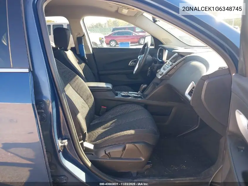2GNALCEK1G6348745 2016 Chevrolet Equinox Lt