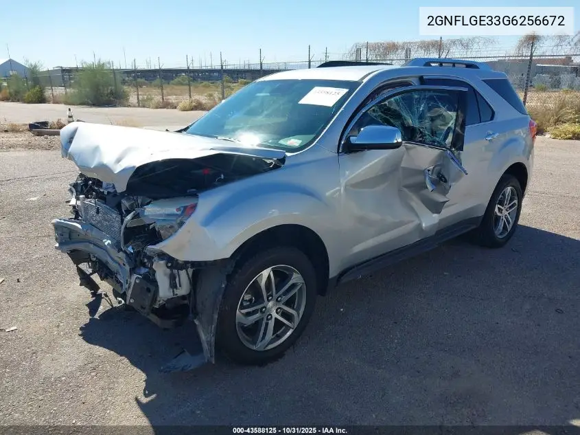 2GNFLGE33G6256672 2016 Chevrolet Equinox Ltz
