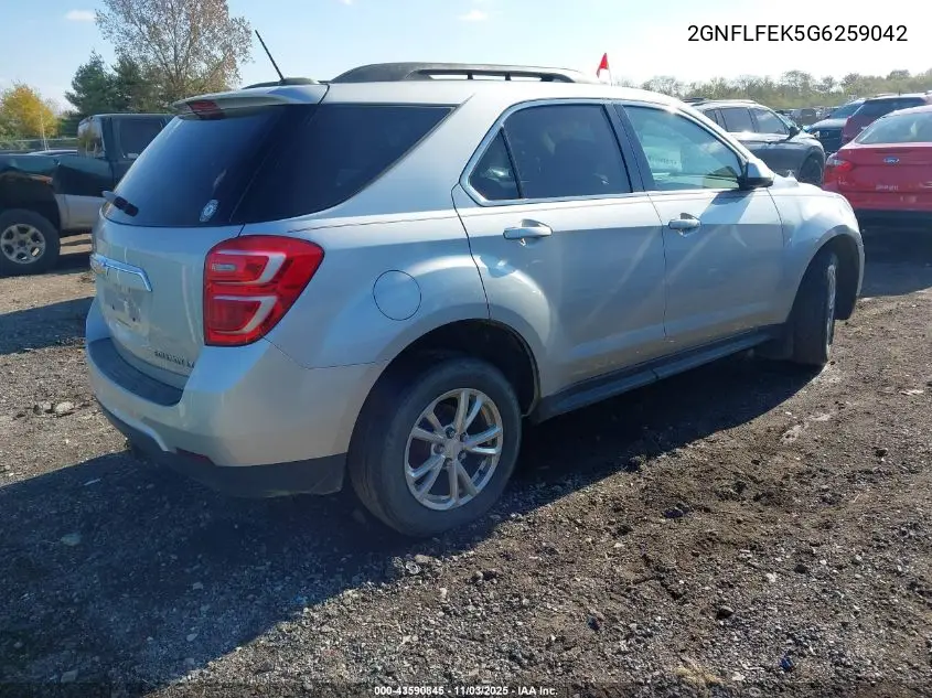 2GNFLFEK5G6259042 2016 Chevrolet Equinox Lt