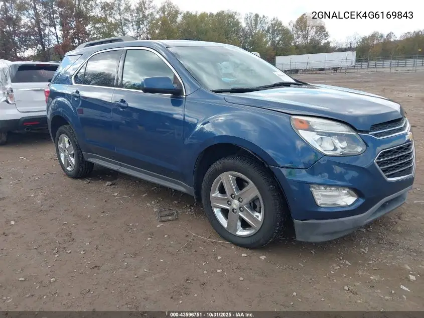 2GNALCEK4G6169843 2016 Chevrolet Equinox Lt