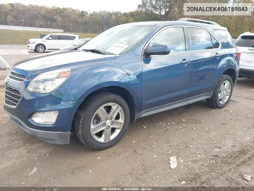 2GNALCEK4G6169843 2016 Chevrolet Equinox Lt