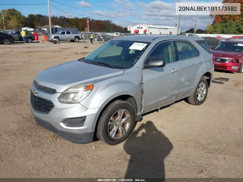 2GNALBEK1G1173582 2016 Chevrolet Equinox Ls