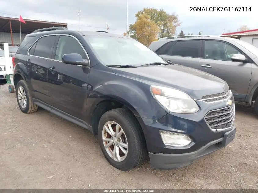 2GNALCEK7G1167114 2016 Chevrolet Equinox Lt