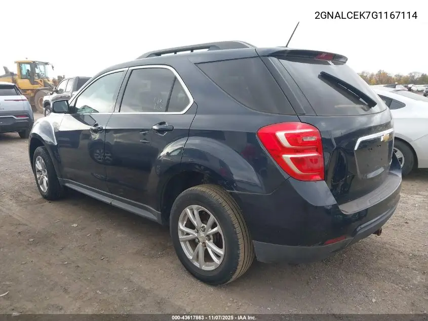 2GNALCEK7G1167114 2016 Chevrolet Equinox Lt