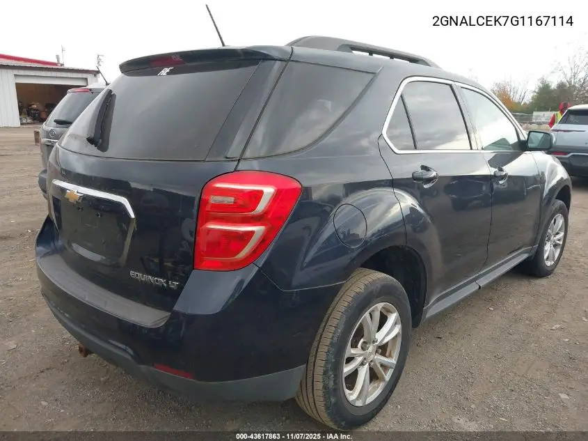 2GNALCEK7G1167114 2016 Chevrolet Equinox Lt