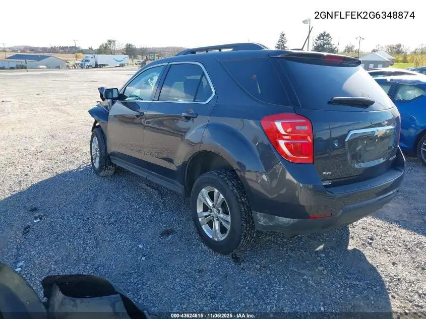 2GNFLFEK2G6348874 2016 Chevrolet Equinox Lt