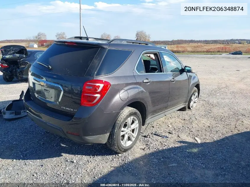 2GNFLFEK2G6348874 2016 Chevrolet Equinox Lt