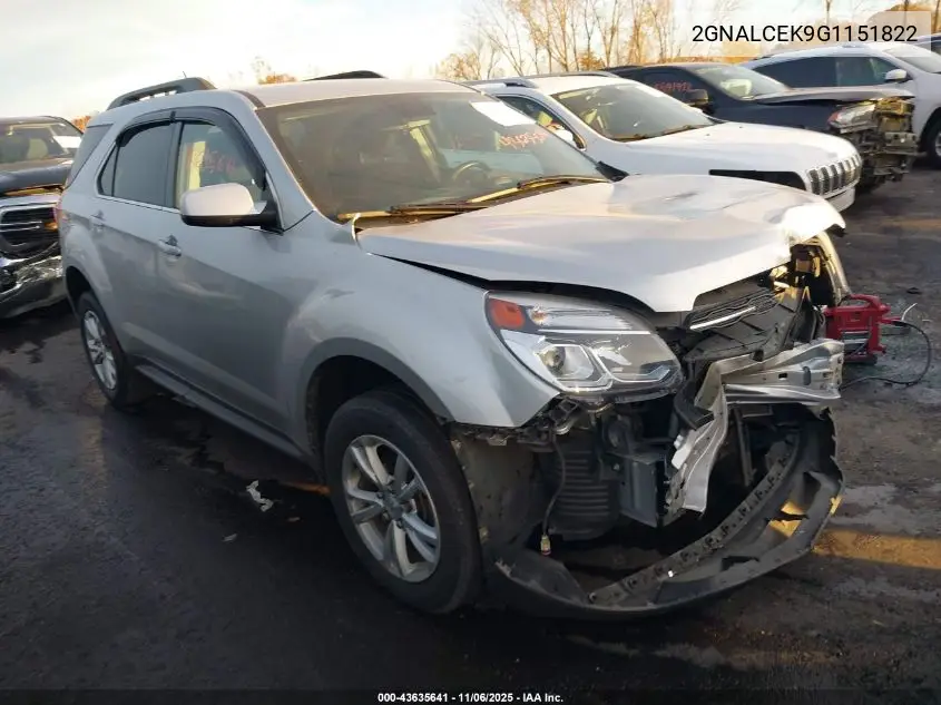 2GNALCEK9G1151822 2016 Chevrolet Equinox Lt