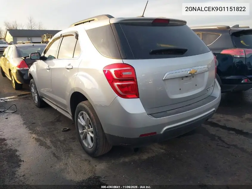 2GNALCEK9G1151822 2016 Chevrolet Equinox Lt