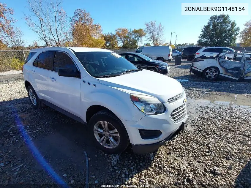 2GNALBEK9G1148154 2016 Chevrolet Equinox Ls