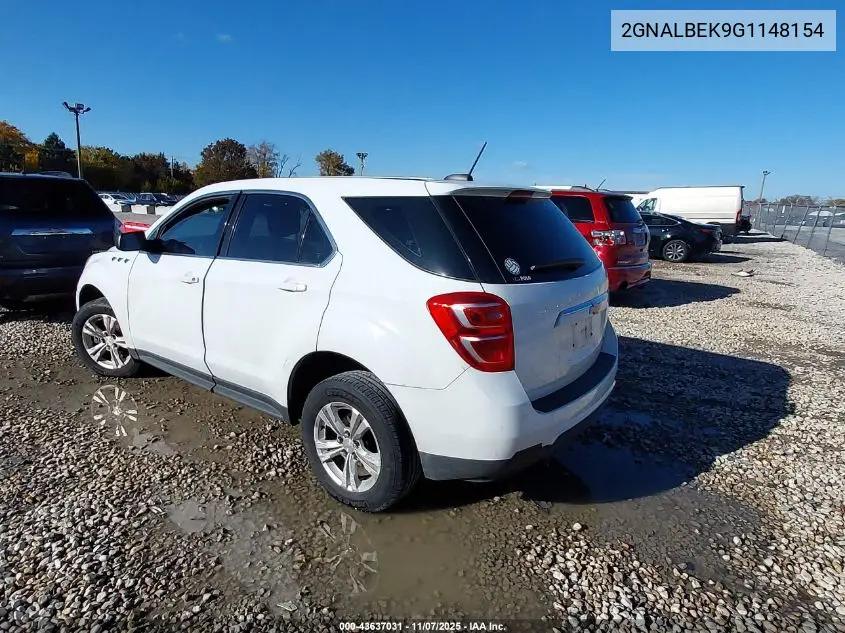 2GNALBEK9G1148154 2016 Chevrolet Equinox Ls