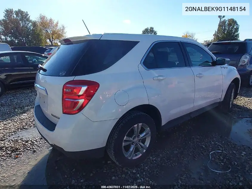 2GNALBEK9G1148154 2016 Chevrolet Equinox Ls