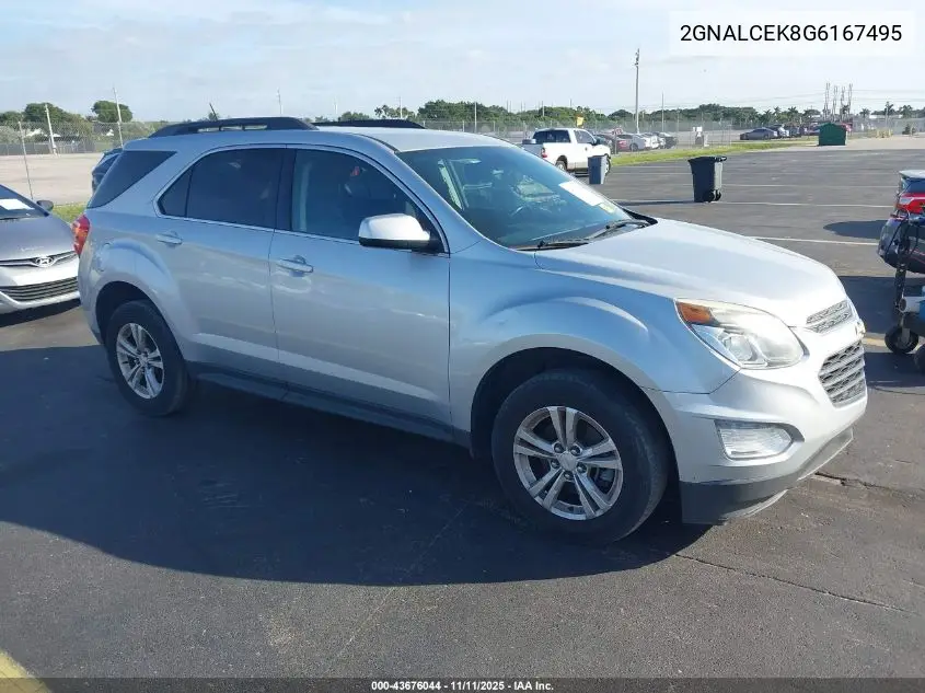 2GNALCEK8G6167495 2016 Chevrolet Equinox Lt