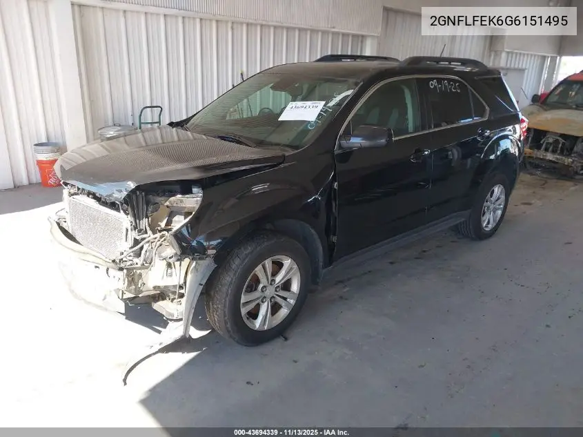 2GNFLFEK6G6151495 2016 Chevrolet Equinox Lt
