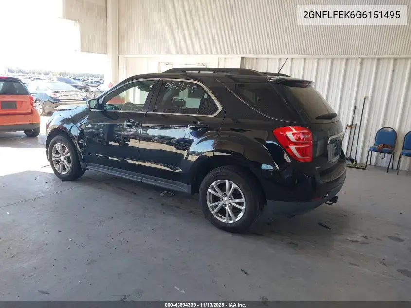 2GNFLFEK6G6151495 2016 Chevrolet Equinox Lt