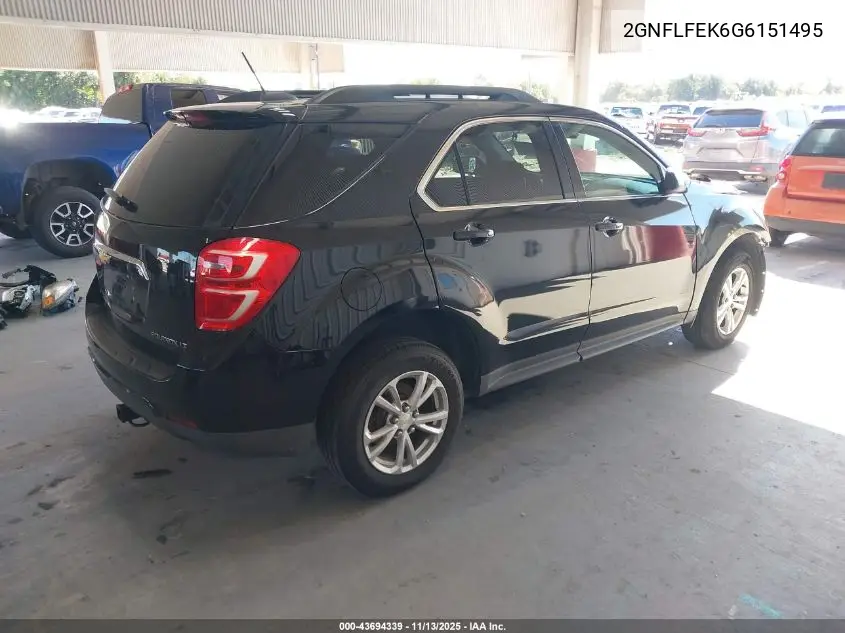 2GNFLFEK6G6151495 2016 Chevrolet Equinox Lt