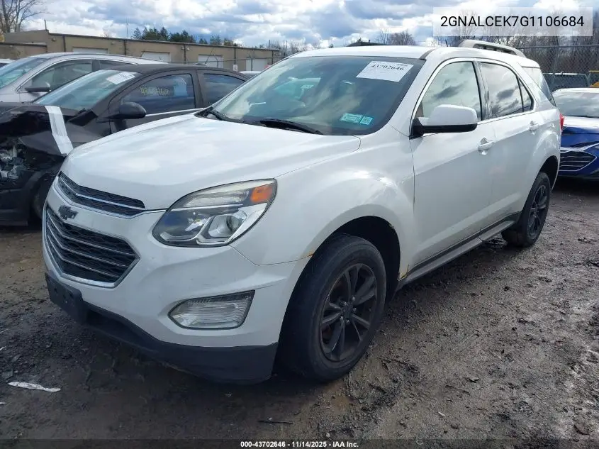 2GNALCEK7G1106684 2016 Chevrolet Equinox Lt