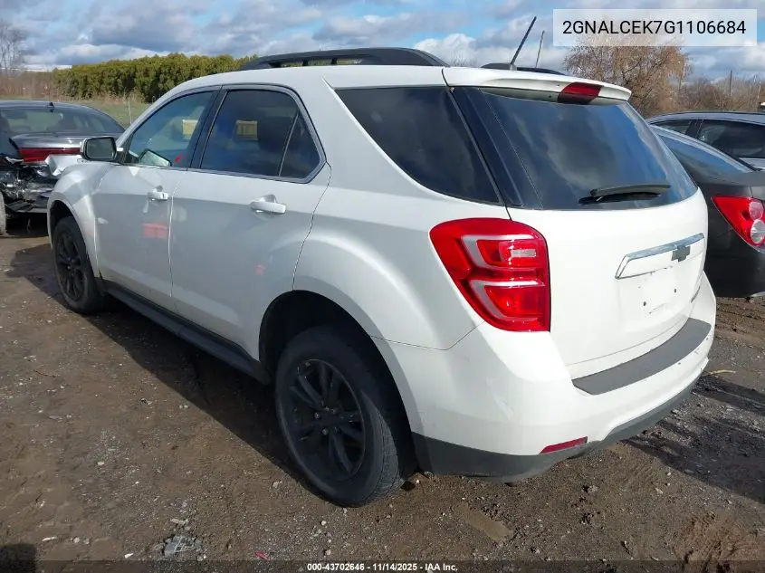 2GNALCEK7G1106684 2016 Chevrolet Equinox Lt