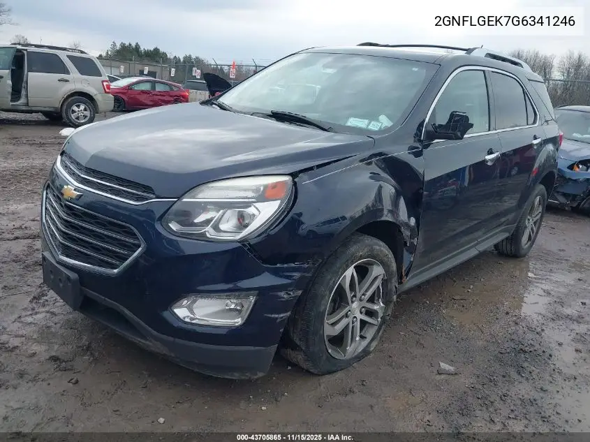 2GNFLGEK7G6341246 2016 Chevrolet Equinox Ltz