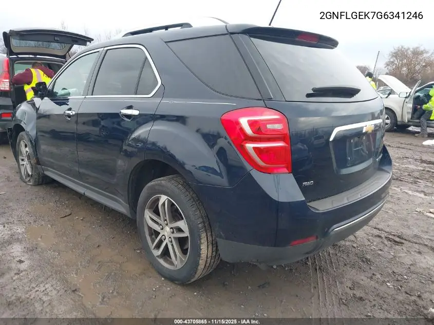 2GNFLGEK7G6341246 2016 Chevrolet Equinox Ltz