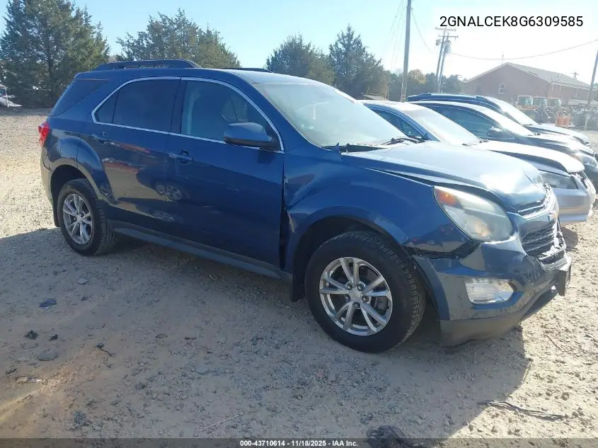 2GNALCEK8G6309585 2016 Chevrolet Equinox Lt