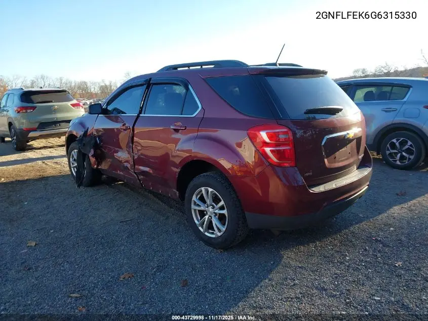2GNFLFEK6G6315330 2016 Chevrolet Equinox Lt