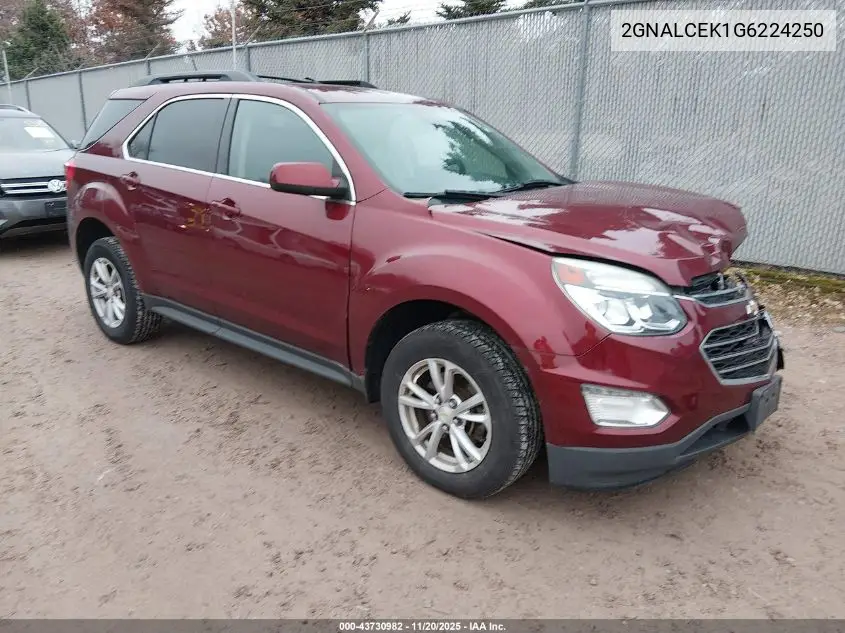 2GNALCEK1G6224250 2016 Chevrolet Equinox Lt